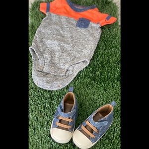 3 months onesie with shoes